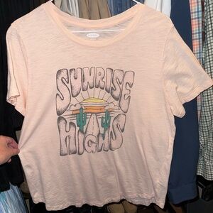 Old Navy Peach Graphic Tee